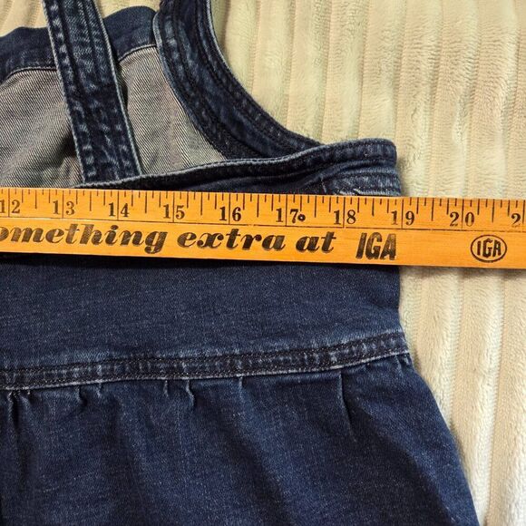 EUC AMERICAN EAGLE X BACK DENIM BUTTONED TANK TOP SIZE XL - Picture 12 of 13